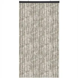 BestLivings Flauschvorhang Sondergröße - Breite: 120cm - Länge: 250cm, Hellgrau