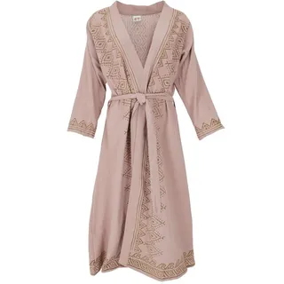 Guru-Shop Kimono Baumwollkimono, Oversize Kimono Mantel,.., alternative Bekleidung rosa