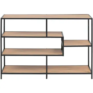 Actona Bücherregal SEAFORD 114 x 78 x 35 cm Schwarz