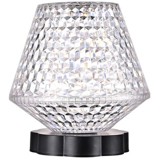 (Weinglas) Kristall-Tischlampe 16 Farben mit Touch-Control-Nachtlichtern, wiederaufladbar, romantische Datumsbeleuchtung, Dekoration für Weihnacht...