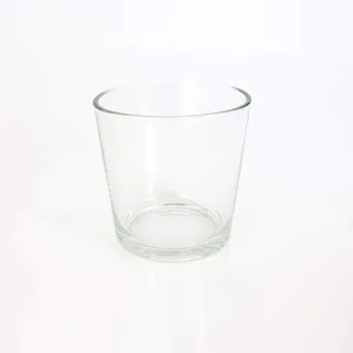 INNA-Glas Großes Glasgefäß - Blumentopf Alena, klar, 19cm, Ø 18,5cm | Rundes Glas - Pflanztopf