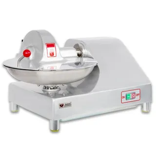Beeketal Metzger Fleischkutter 'BFK9' Profi Tischkutter mit ca. 6,4 Liter Volumen für 2,5 kg fertiges Brät, Spezialklingen aus gehärtetem Edelstahl, 400W Motor für 1460 U/min (20 U/min Schüssel)