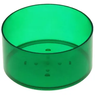 runde Kunststoff Teelichthüllen 37x19mm - Kerzengießen klassische Rundform, Farbe:Dunkelgrün, Anzahl:10 Stück