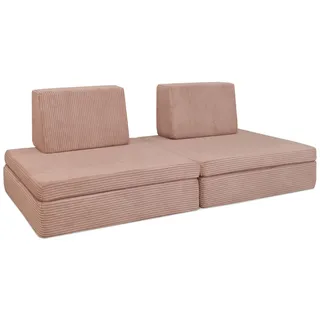 Ehrenkind Kindersofa Ehrenkind Modulares Spielsofa aus weichem Cord rosa