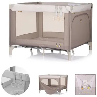 Chipolino Chioplino Laufstall Pop-up faltbar, Matratze Tragetasche Seiteneingang braun