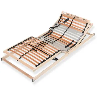 Sleepneo Lattenrost, Braun, Holz, Teilmassiv,Buche, Birke, 7-Zonen, 90x200 cm, bewegliche Leistenlagerung, Federholzleisten verleimt, Federleisten mit Duokappen, individuelle Liegehärteeinstellung, Mittelgurt, Motorverstellung, Schlafzimmer, Lattenroste