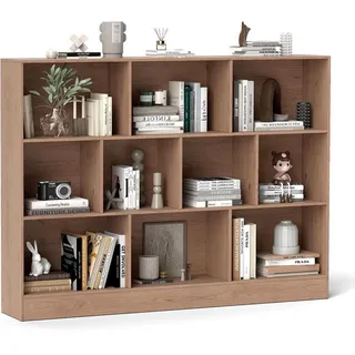 Costway Bücherregal 140 x 24 x 104 cm Beige