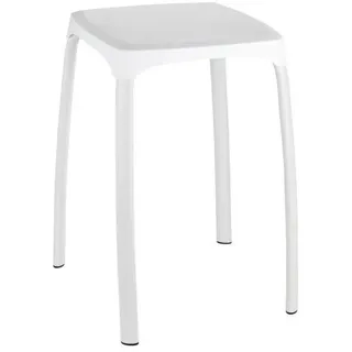 Wenko Badhocker Losani Duschhocker weiß 29 x 46 x 29 cm