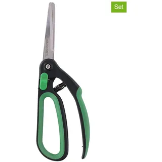 KINZO 2er-Set: Gartenscheren in Grün - (L)25 cm