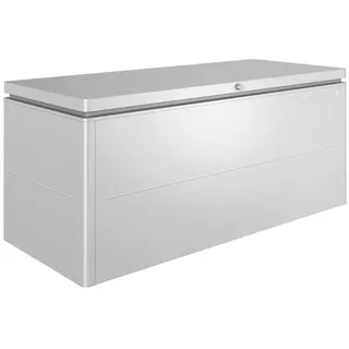 Biohort Kissenbox, Silber, Metall, 200x90x85 cm, Deckel aufklappbar, regenabweisend, wetterbeständig, Aufbewahrung & Schutzhüllen, Gartenboxen