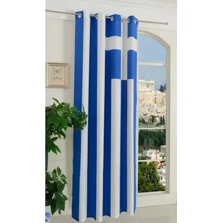 Gardinenbox Gardine (1 St), Ösen, blickdicht, Flagge HxB 245x140 cm Fußball Fan Flag Banner Landesfarben