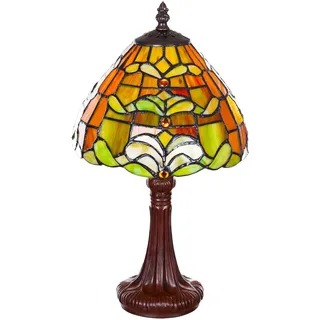 Birendy Tischlampe  Tiffany Mosaik bunt Tiff151 Motiv Lampe Dekorationslampe