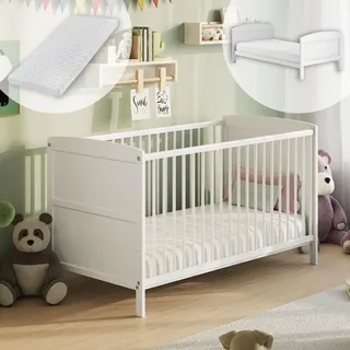Kids Collective Babybett Weiß 70 x 140 cm