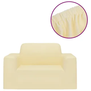 vidaXL Sofahusse Creme 100% Polyester