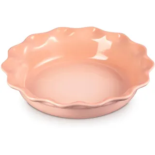 Le Creuset Heritage Kuchenform aus Steingut, geriffelt, 22,9 cm, Peche