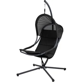 Siena Garden Lagoma Hängesessel Schwarz