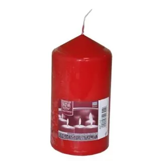 Idena Stumpenkerze rot 13 cm Säulenkerzen Blockkerzen Adventskerzen Wachskerze