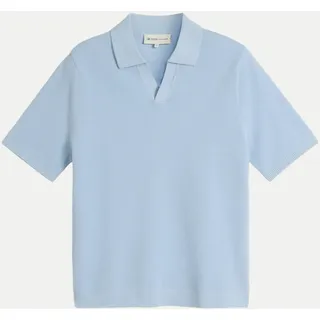 Tom Tailor Piqué Strick-Poloshirt blau S