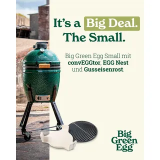 Big Green Egg Holzkohlegrill Set Small Keramik Grün