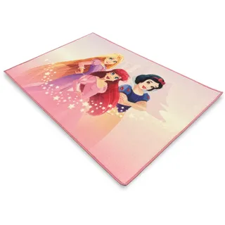 hermet Teppich mit Antirutsch Princess für Kinderzimmer, Digitaldruck, Größe 80 x 120 cm, Disney Marvel Pesonaggi