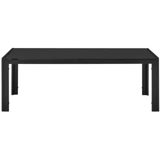 casa.pro Gartentisch Lerum 100x50x35 cm Schwarz