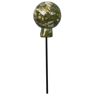 POSIWIO Gartenstecker ''Kugel'' in Grün - (H)12,5 x Ø 10 cm