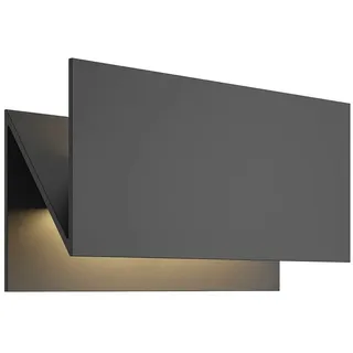 LUCANDE Außenwandleuchte Aluminium 10,9 cm x 27 cm x 15,4 cm spritzwassergeschützt schwarz