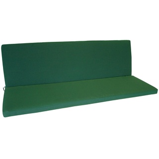 DEGAMO Bankauflage DENVER, (1 St), 3-sitzer 140x88cm, dunkelgrün grün