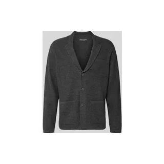 Regular Fit Wollsakko mit Reverskragen, Dunkelgrau, L