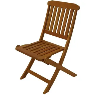 TPFGarden Klappstuhl, Braun, Holz, 45x93x114 cm, Gartenmöbel, Gartenstühle, Gartenstühle