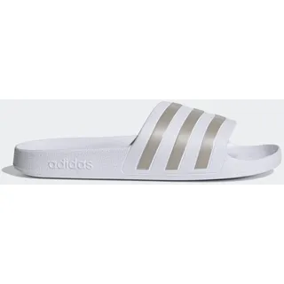 adidas Adilette Aqua Cloud White / Platinum Metallic / Cloud White 39