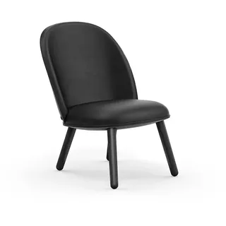 Normann Copenhagen Ace Loungesessel (schwarz, schwarz, Sørensen Læder Ultra Lede... schwarz | schwarz | Sørensen Læder Ultra Leder