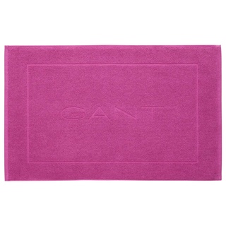 GANT Badematte - Duschvorleger, Frottee, Bio-Baumwolle, Logo, uni Pink 50x80cm
