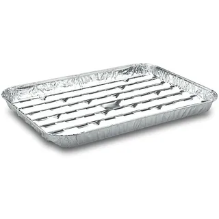 VEPATIM 15x Alu-Grillpfannen Grillschalen BBQ 34.4 x 22.4 mehrfach verwendbar