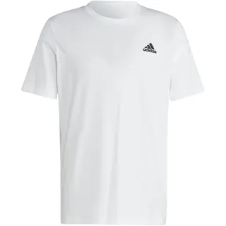 Adidas Essentials Single Jersey Embroidered Small Logo T-Shirt White S