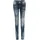 Jeans Damen Gr 27 Länge 30 blau 86 Baumwolle 10 Elasthan 4 Polyester unifarben slim fit lang Jeans Slim-fit-Jeans mit auffällig farbigen Ziernähten WD256