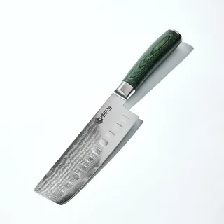 HexClad Nakiri Messer 16,5 cm – japanischer Damast, Full Tang