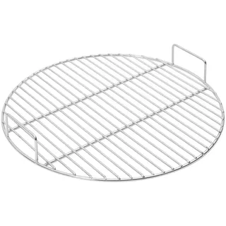 vidaXL Grillrost mit Griffen Rund Ø44,5 cm 304 Edelstahl