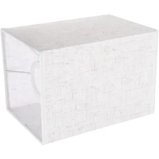Lampenschirm Klein Tischlampe aus Leinen Eckig 20x14x14cm Beige | Augenschonend gegen Blendung, Einfache Montage, Sanftes Licht, Schlafzimmer und Wohnzimmer, 42mm Öffnung