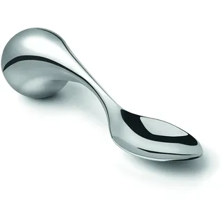 Amefa INTEGRALE Menülöffel mit Knauf, ergonomisch, 18/10 Edelstahl, Alltagshilfe Besteck, Esshilfe für Senioren, rostfrei & spülmaschinenfest, Silber, Desertlöffel