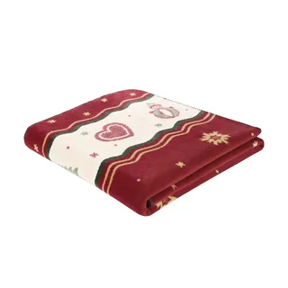 Villeroy & Boch Toy's Delight Kuscheldecke 150 x 200 cm Rot/Beige