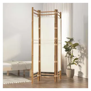 vidaXL Paravent Faltbar 120 cm Bambus und Canvas