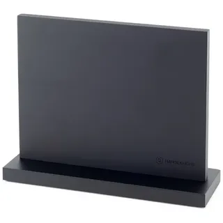 Hanseküche Magnet-Messerblock Messerblock magnetisch aus Akazienholz (1tlg), Stabiler Stand mit Gummiknöpfen schwarz