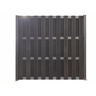 outgarden Sichtschutzelement 200 x 180 cm Grau WPC