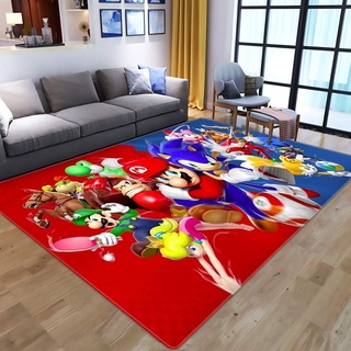 W-life Teppich Kinder 3D-Vorleger Cartoon Moderne Wohnzimmer Schlafzimmer Hauptdekoration Super Mario-Teppichboden-Pad Kinderzimmer Anti-Rutsch-Spiel-Matte (Color : 6, Size : 120 * 180cm)