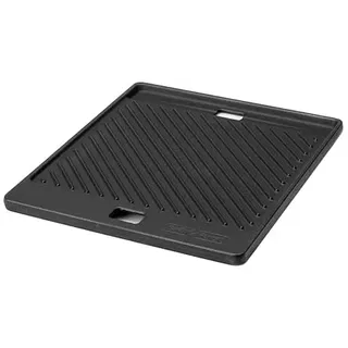 Grillfürst Universal Gusseisenplatte Grill 38,1 x 33,0 cm - massive Gusseisen Grillplatte mit großen Griffen, Gussplatte beidseitig verwendbar, für die Broil King Signet Serie