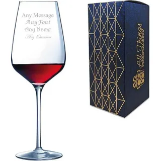 Famanu Weinglas mit individueller Gravur - Großes Glas in Geschenkbox