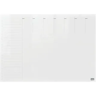 NOBO Wandtafel Wochenplaner Acryl A4 glasklar
