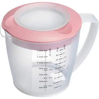 Westmark Rührbecher mit Deckel, Helena, 1,4 l, rosa, 3105227P