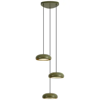 QAZQA Retro 6-flg. 60 cm rund Stahl grün